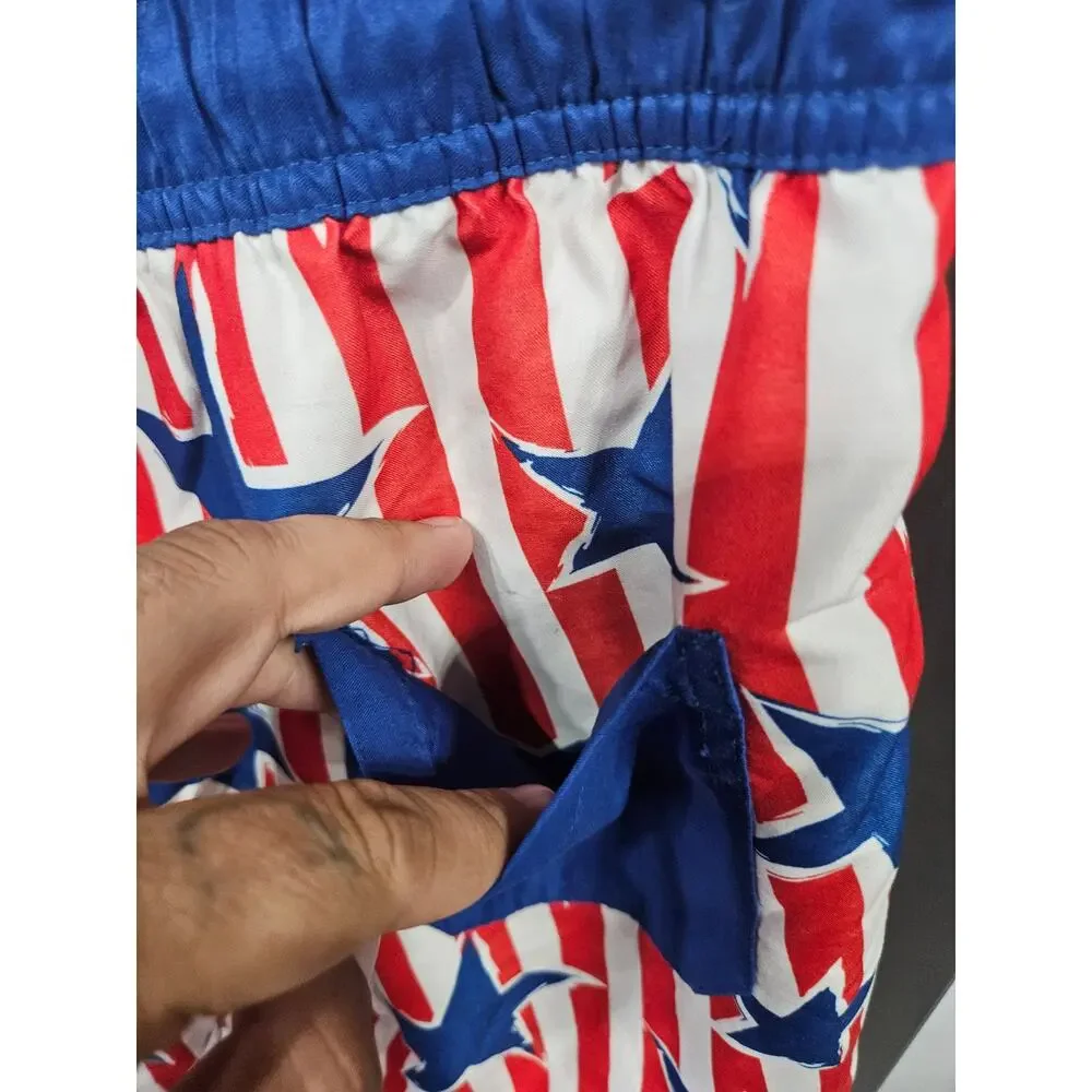 5/$20 Patriotic Swim Trunks - Mad Engine - M
